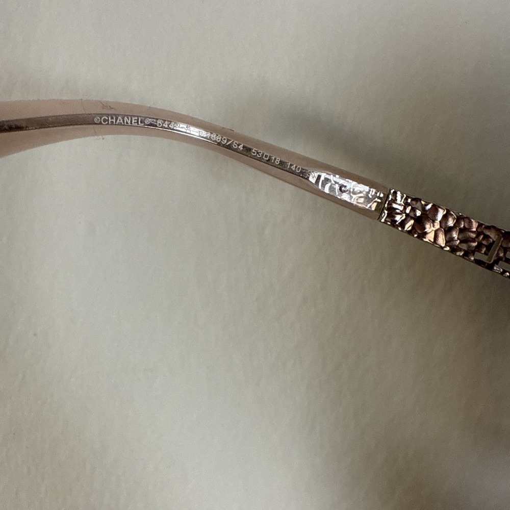 Chanel Sunglasses 5533-A c.1792/S1 Bordeaux Gold Frames w/ Pink Purple Gradient - Picture 6 of 9